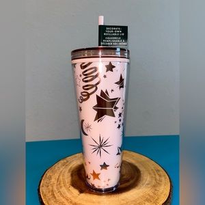 Starbucks Stars and Moon rose gold collection cup